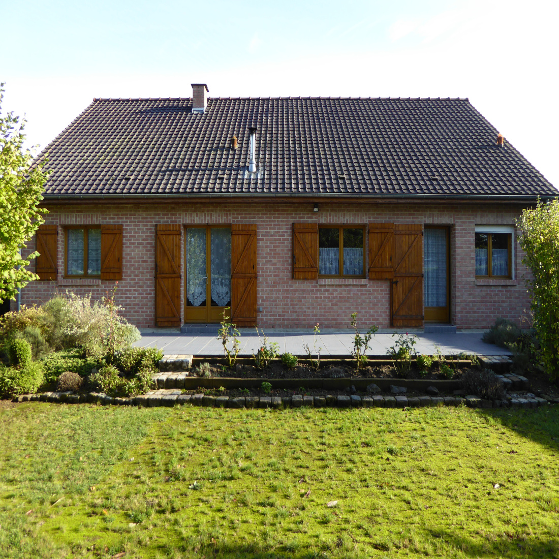 vente PLAIN PIED INDIVIDUEL 3 CHAMBRES JARDIN GARAGE 2 VOITURES | Abrinor